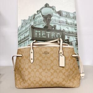 Coach F57842 Drawstring Carryall In Signature Canvas